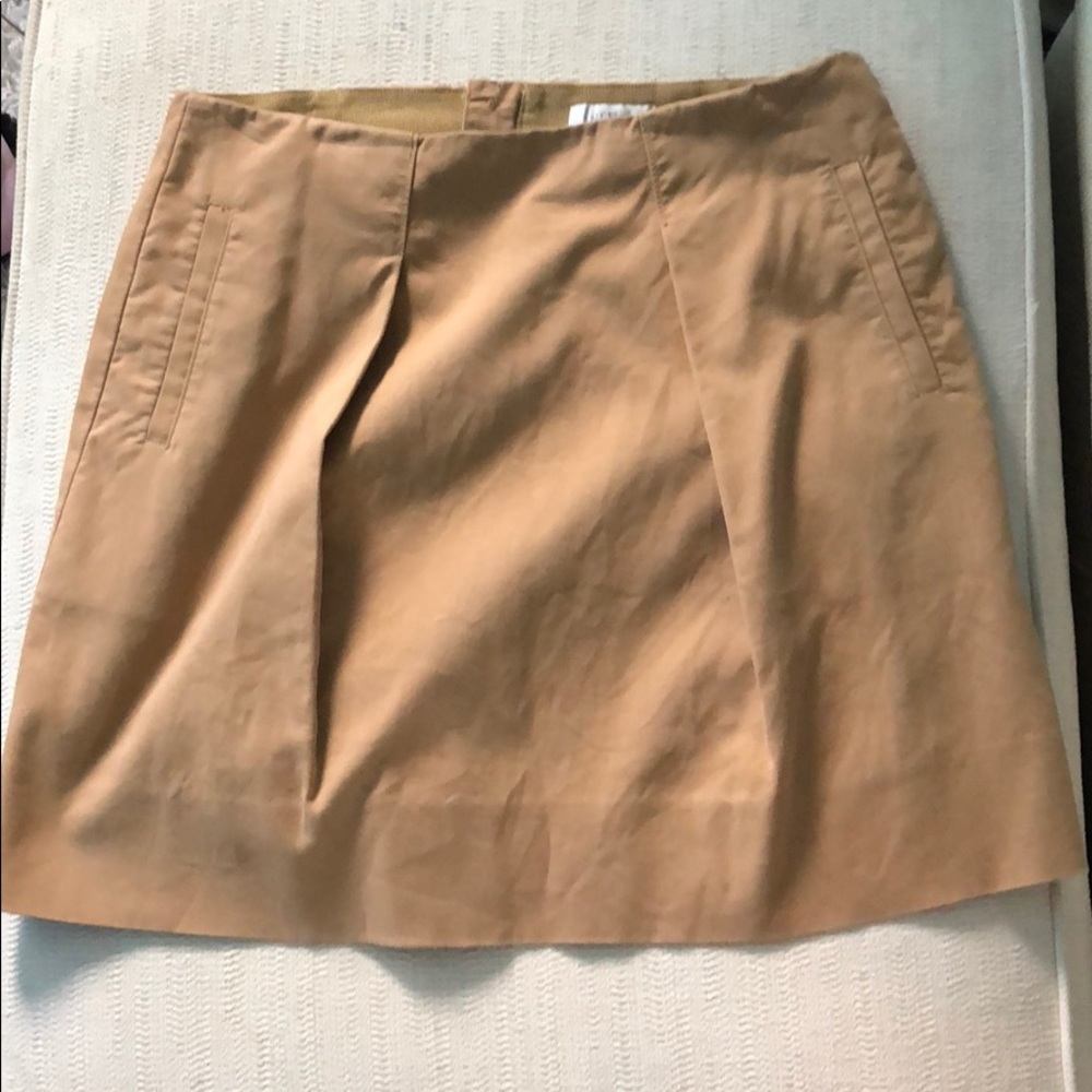 A j- crew khaki align mini skirt